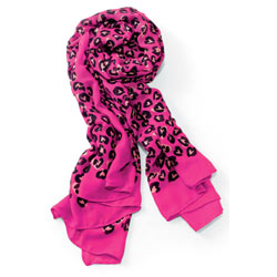 Heart Printing Pink Scarf