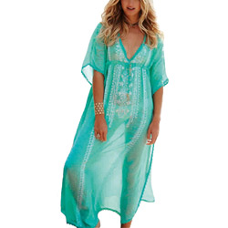 Fluorescent Green Kaftan