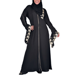 Flower Embroided Burkha