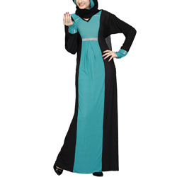 Blue Designer Burkha