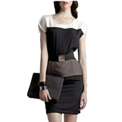 Black Formal Dress with Belt